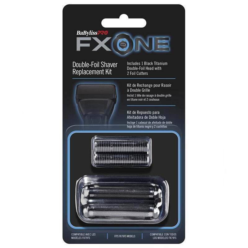BabylissPRO Replacement FXONE Double Foil & Cutters Shaver Kit Matte Black FX79FS